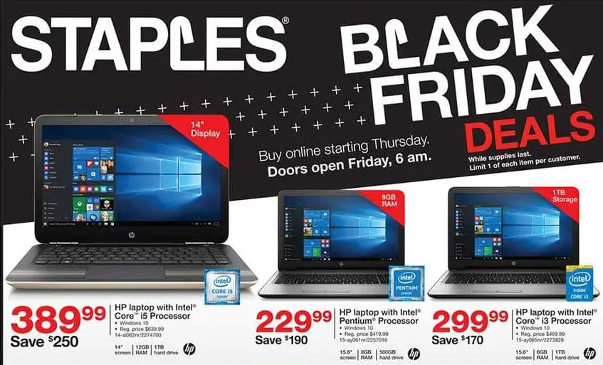 Staples Black Friday Sales 2019 - Ads, Sales and Offers!