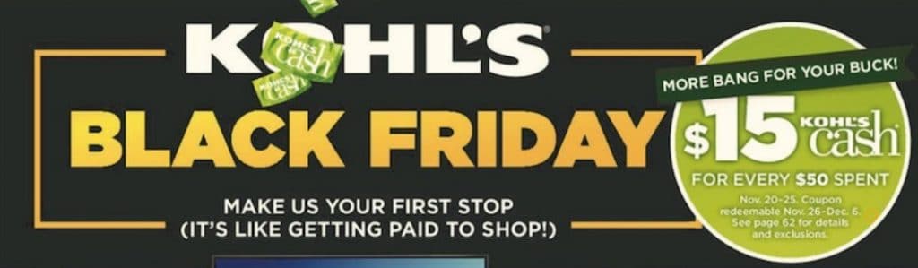Kohl's, Kohls, black friday, thanksgiving, Kohl's deals, black friday sale, black friday Kohl's sale