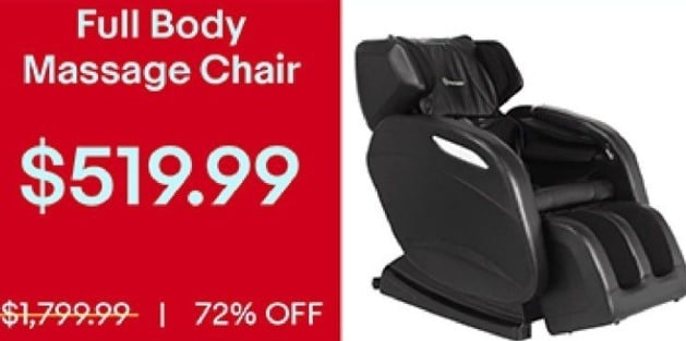 Full Body Massage Chair Deal and offer