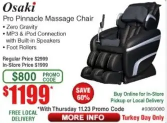 Osaki Massage Chair Sale And Deal