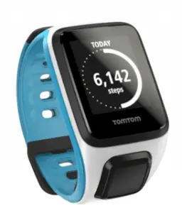 TOMTOM SPARK GPS FITNESS WATCH -WHITE/SCUBA BLUE (1RE0.002.08) SMALL STRAP Black Friday 2019 Deals