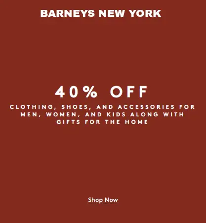 Barneys Black Friday 2019 sale