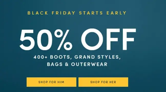 Cole Haan Black Friday 2022 sale