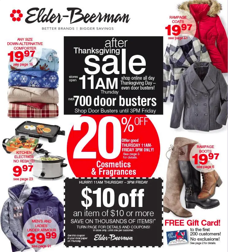 Elder-Beerman black friday sales 2019