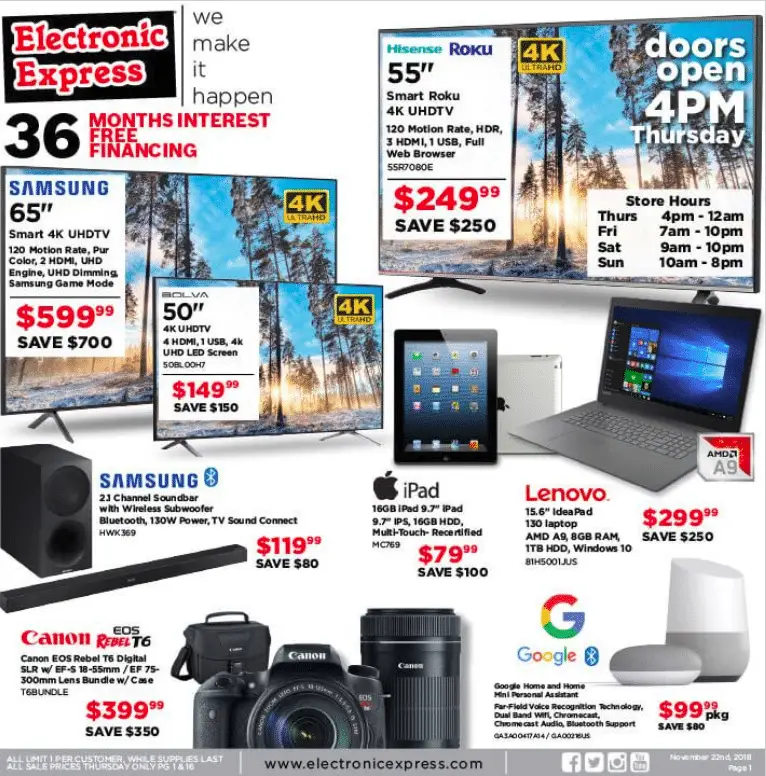 Electronic Express Cyber Monday 2019 Sale, Ads, Deals & Offers | www.bagsaleusa.com/product-category/shoes/