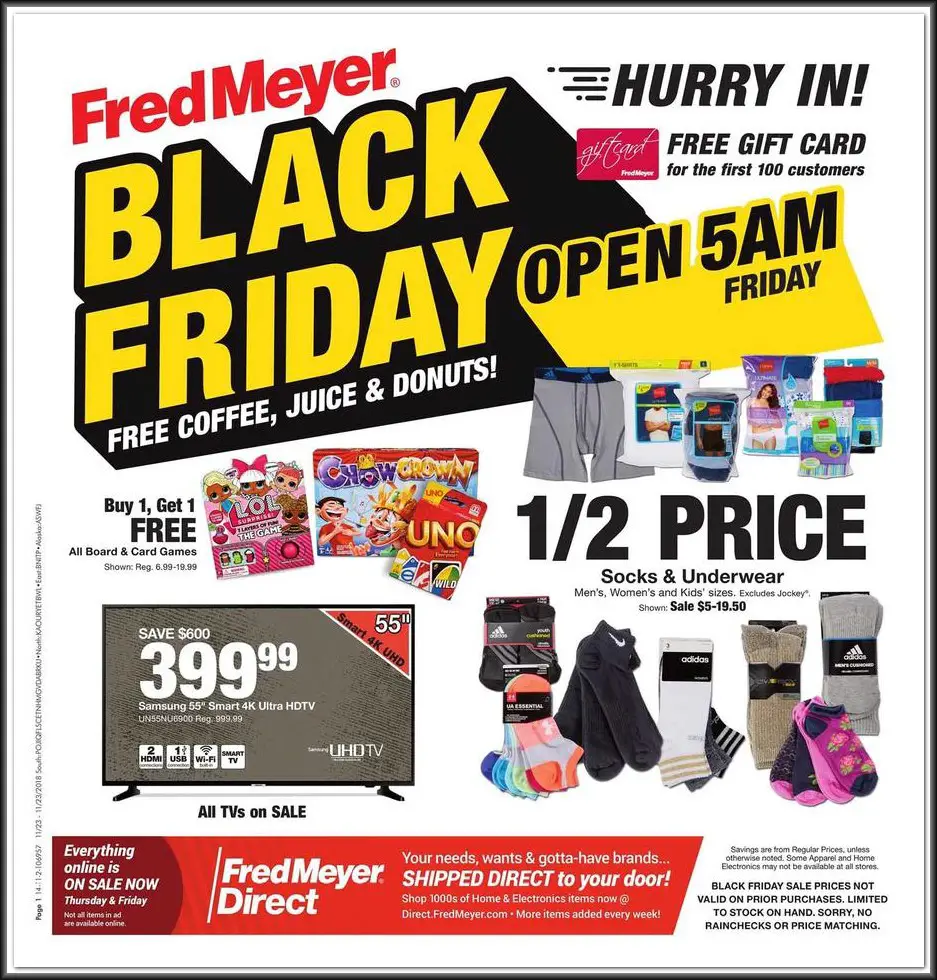 Fred Meyer Black Friday 2019 Ads, Deals And Sale