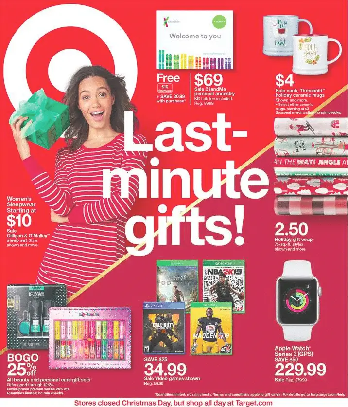 Target After Christmas Ads