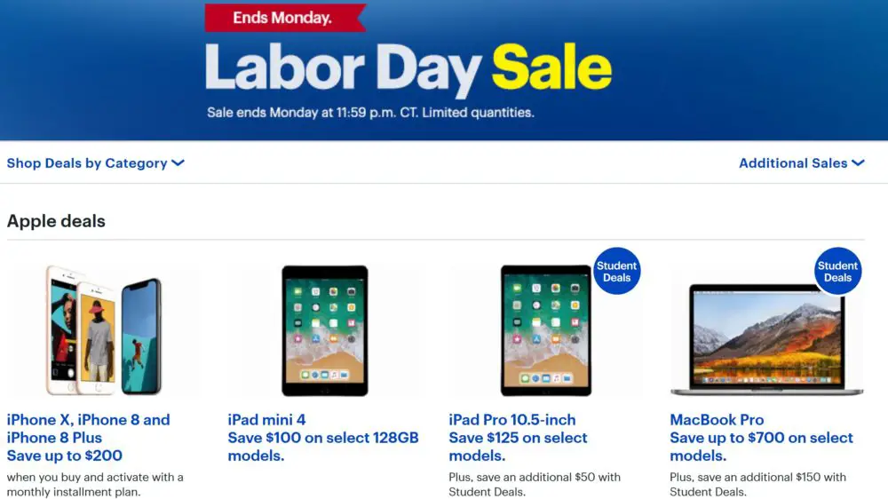 Best Buy Labor Day Sale 2020