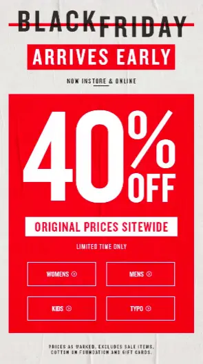 Cotton On Black Friday 2019 Sale