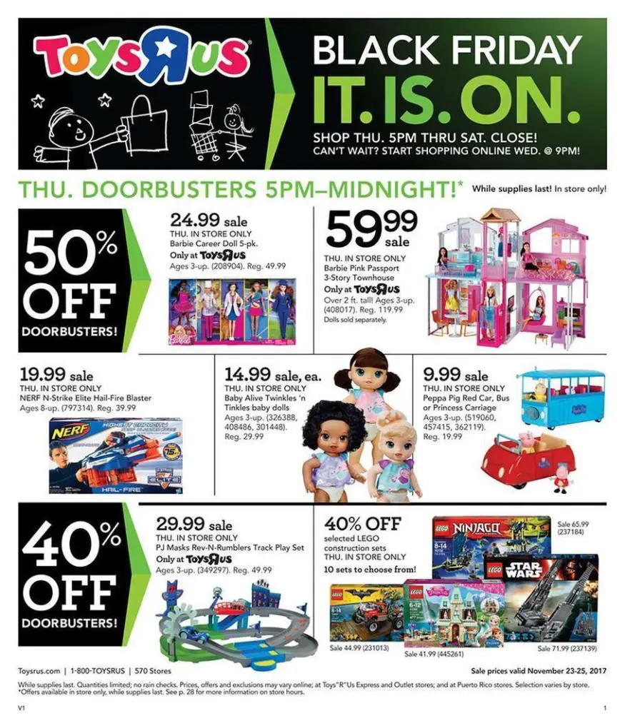 Toys R Us Black Friday 2019 Deals