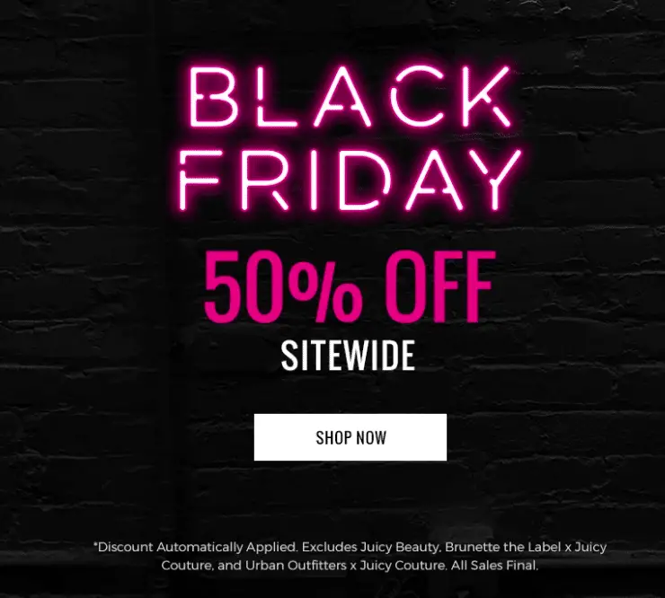Juicy Couture Black Friday Ad