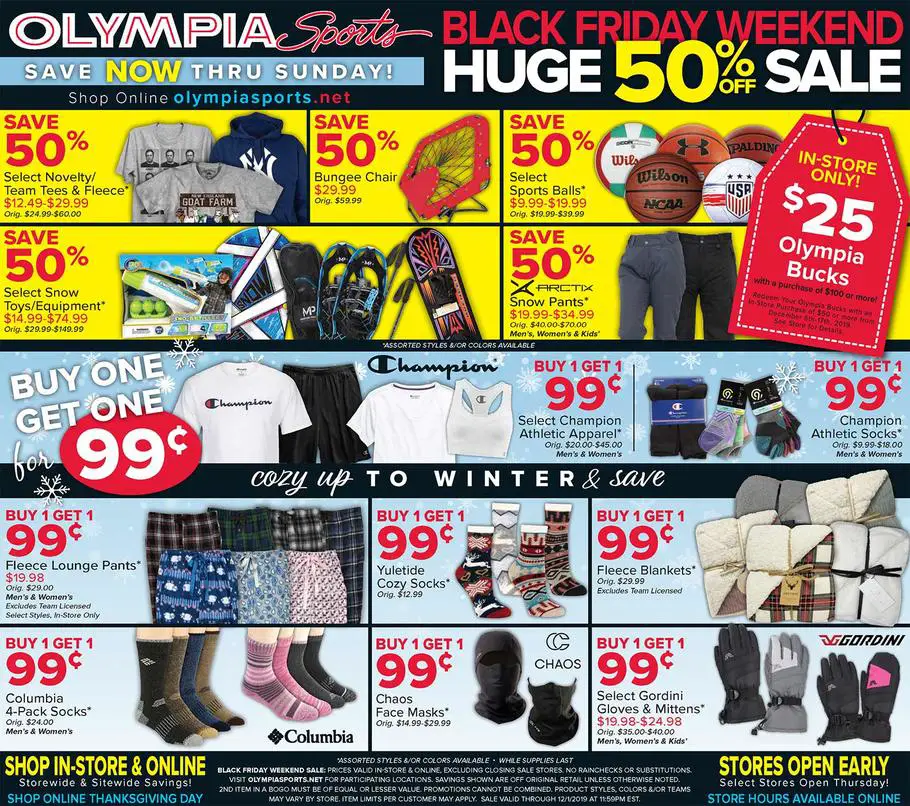 Olympia Sports Black Friday Ad Scan 2019