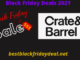 Crate and Barrel Black Friday sales 2021