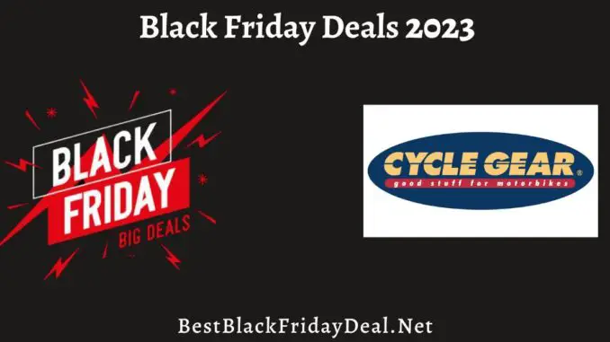 Cycle Gear Black Friday Deals 2023