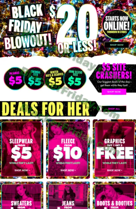 Charlotte Russe Black Friday Sale