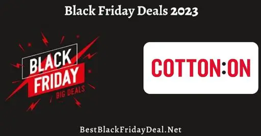 Cotton On Black Friday 2023 Sale