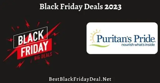 Puritan's Pride Black Friday 2023 Deals
