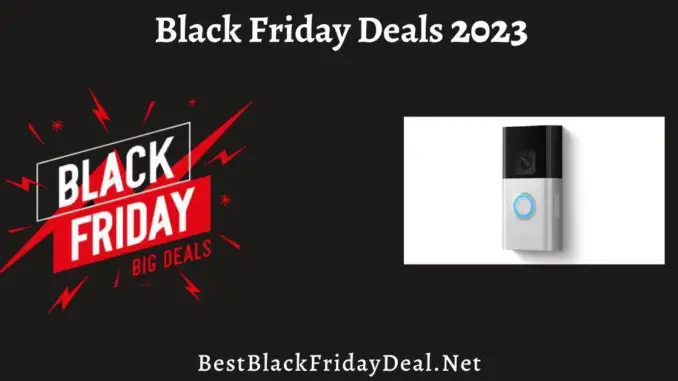 Video Doorbell Black Friday Deals 2023