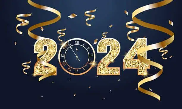 Happy New Year 2024 HD Wallpaper