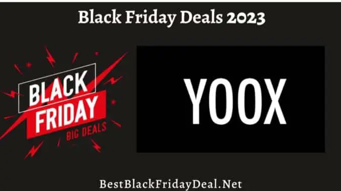 YOOX Black Friday Sale 2023