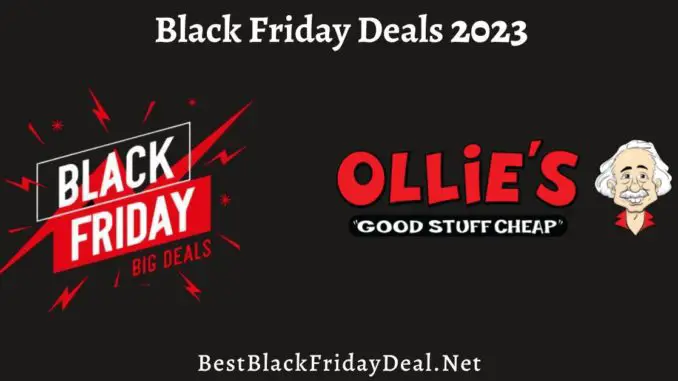 Ollie's Bargain Black Friday Day Sales and deals